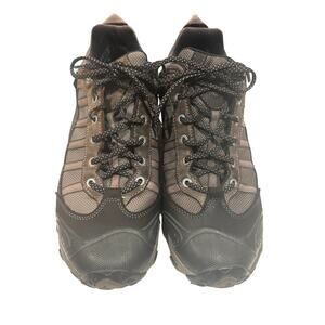 Oboz Men's Bridger Low B-DRY waterproof hiking shoes dark shadow/black Size 11.5